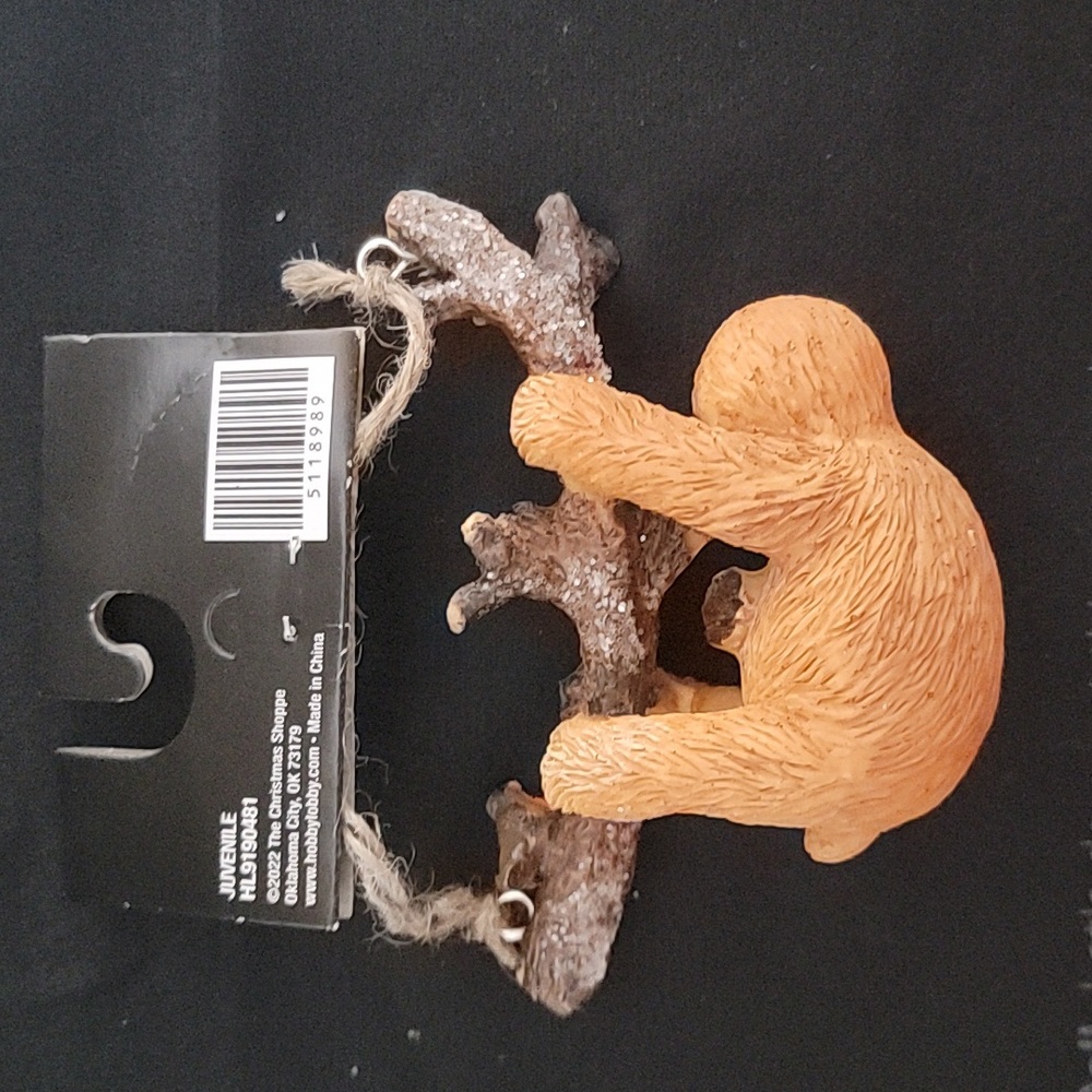 New Sloth Christmas Ornament - Picture 3 of 5